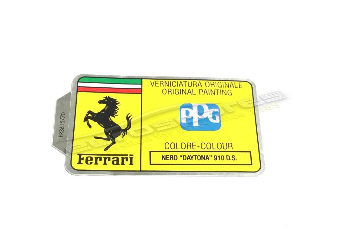 new ferrari ppg paint code sticker. part number er361570 (1)