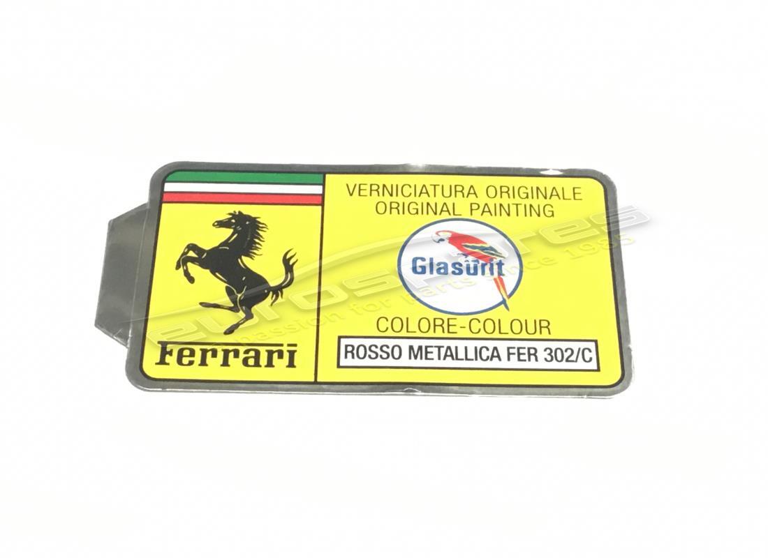 new ferrari glasurit paint code sticker (circle). part number er361535 (1)