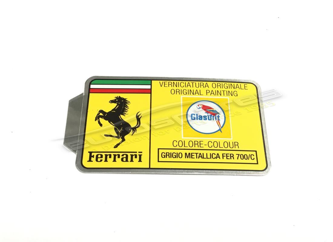 new ferrari glasurit paint tag. part number mc36156 (1)