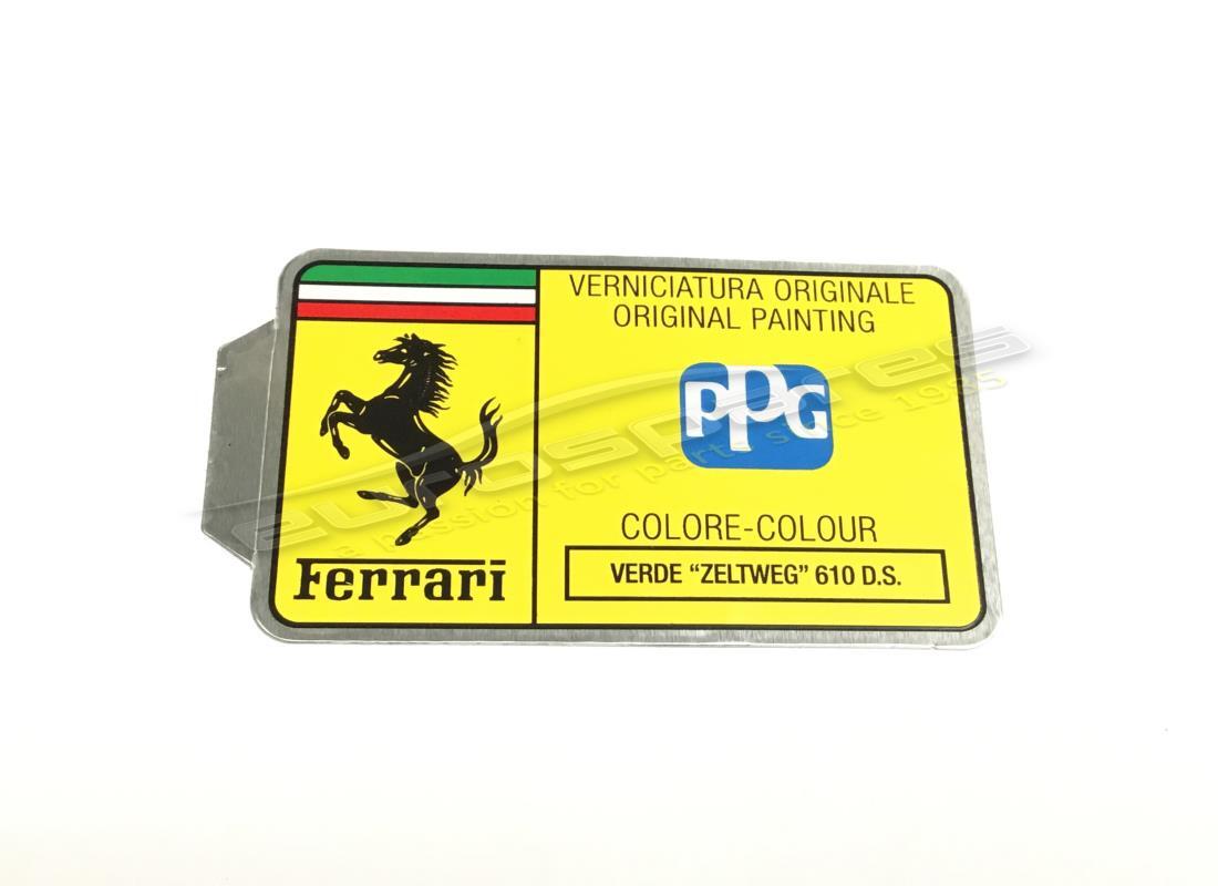 new ferrari ppg paint tag. part number mc361552 (1)