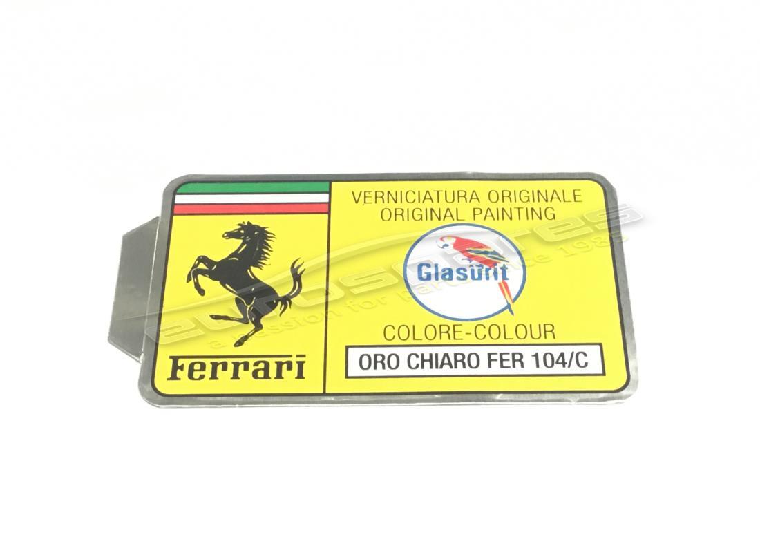 new ferrari glasurit paint code sticker (circle). part number er361533 (1)