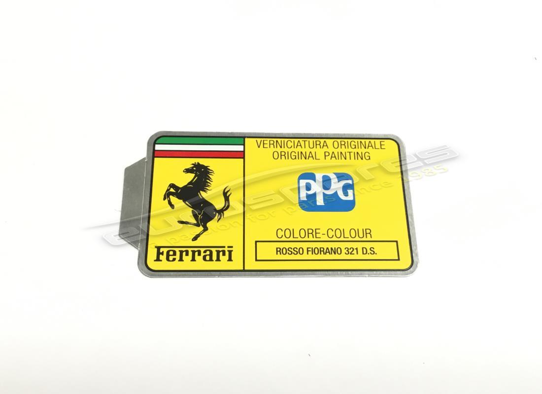 new ferrari ppg paint tag. part number mc361559 (1)