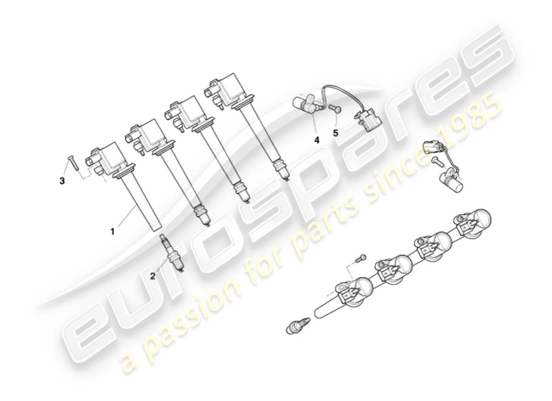 aston martin v8 vantage (2013) ignition part diagram