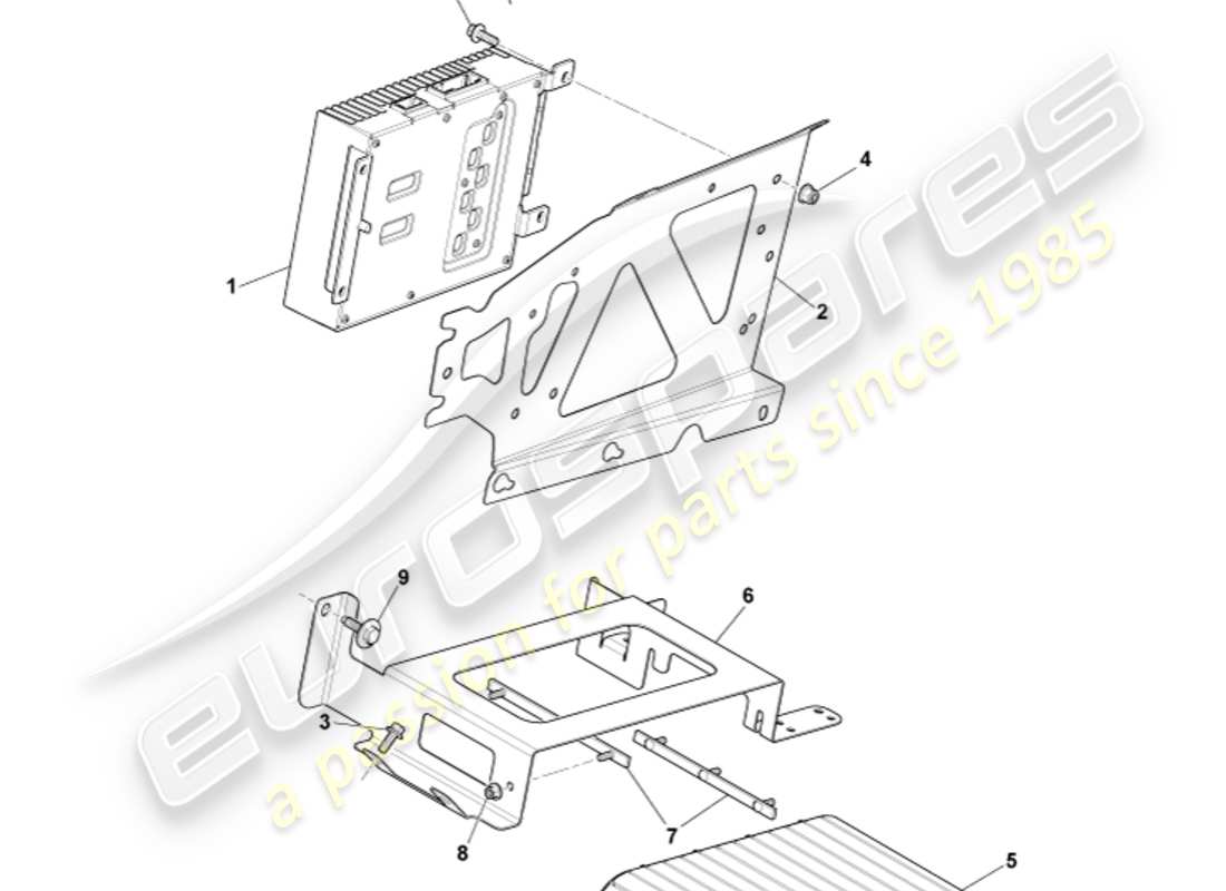 aston martin v8 vantage (2010) b&o amplifiers, coupe part diagram