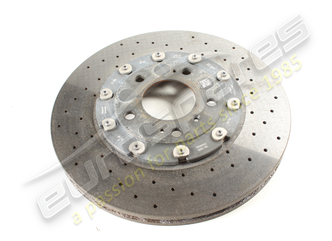 used lamborghini right rear brake disc. part number 4m0615602a (1)