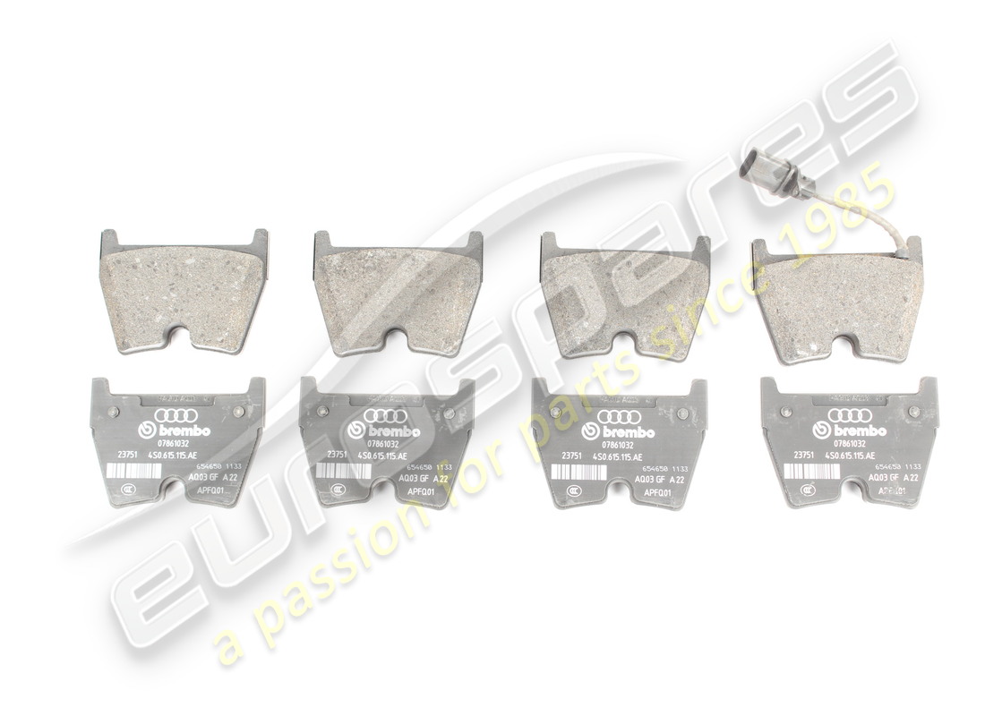 new lamborghini 1 set of brake pads for disc. part number 4s0698151r (1)