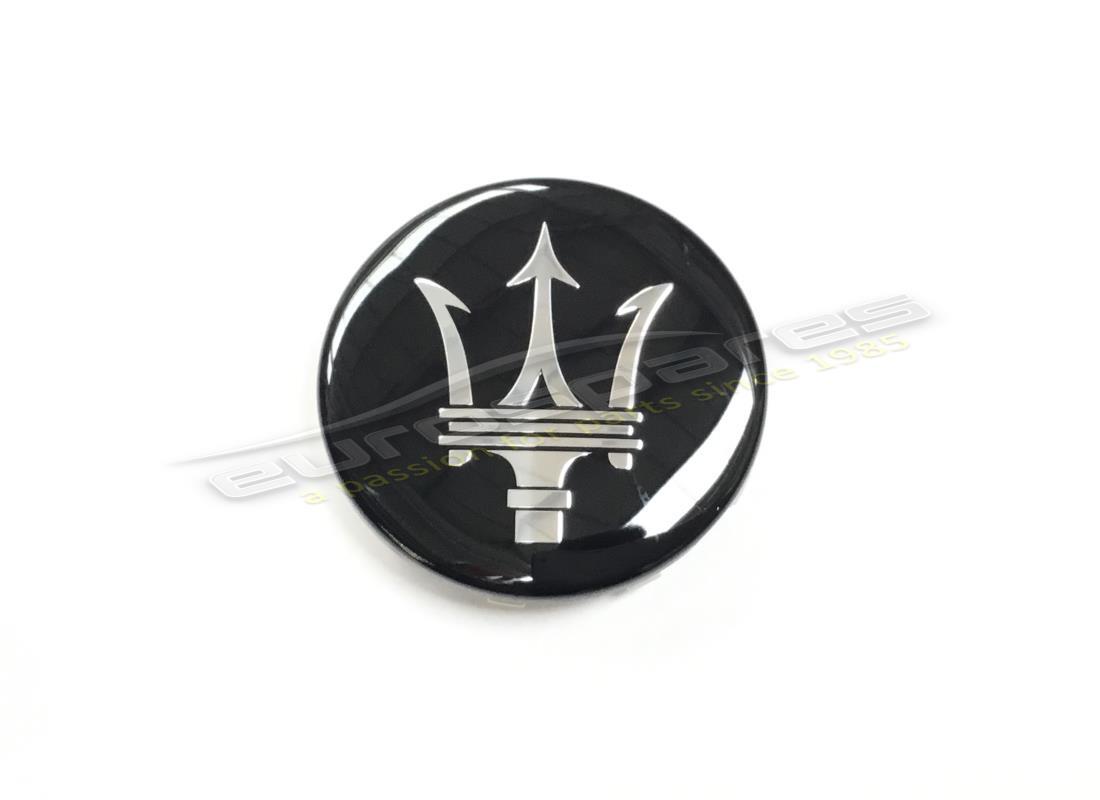 new maserati wheel badge black pack. part number 670119683 (1)