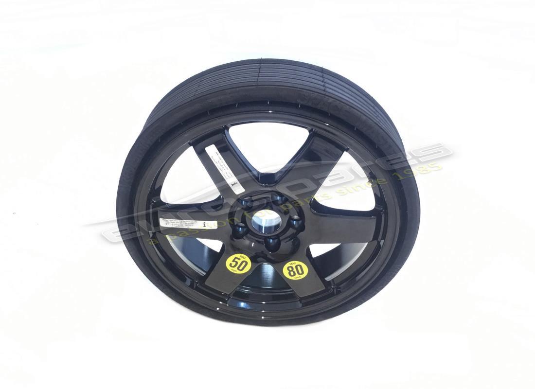 new maserati spare wheel, black alloy. part number 670013624 (1)