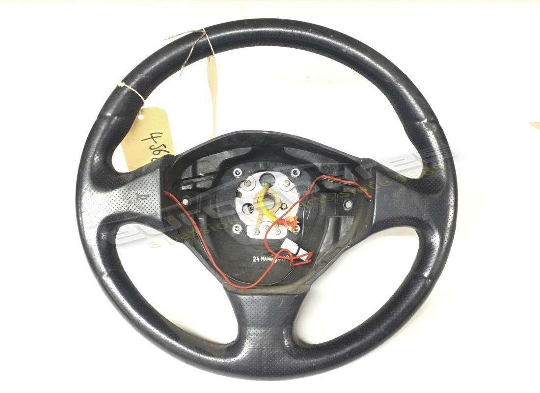 USED Ferrari STEERING WHEEL IN BLACK WITH RED STICHES . PART NUMBER 157313A (1)