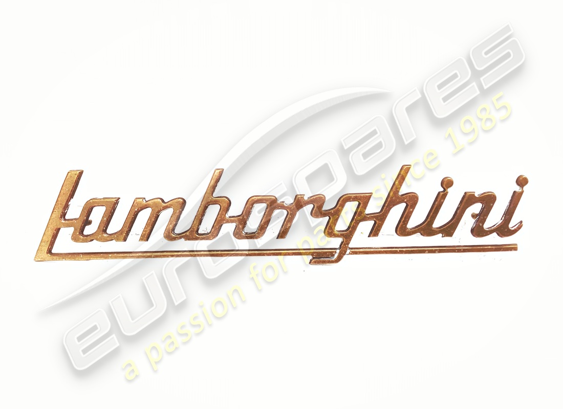 used lamborghini letters badge (chrome). part number 006106554 (1)