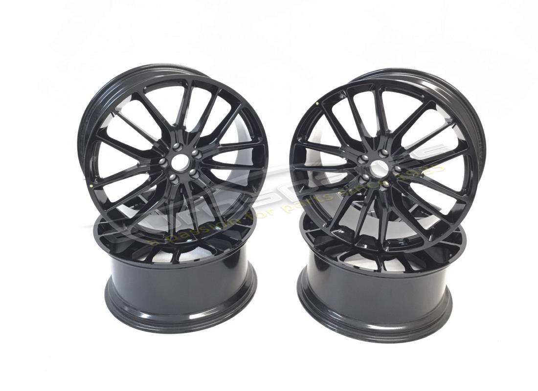 new maserati 21' titano wheels set gloss black. part number 980156251c (1)