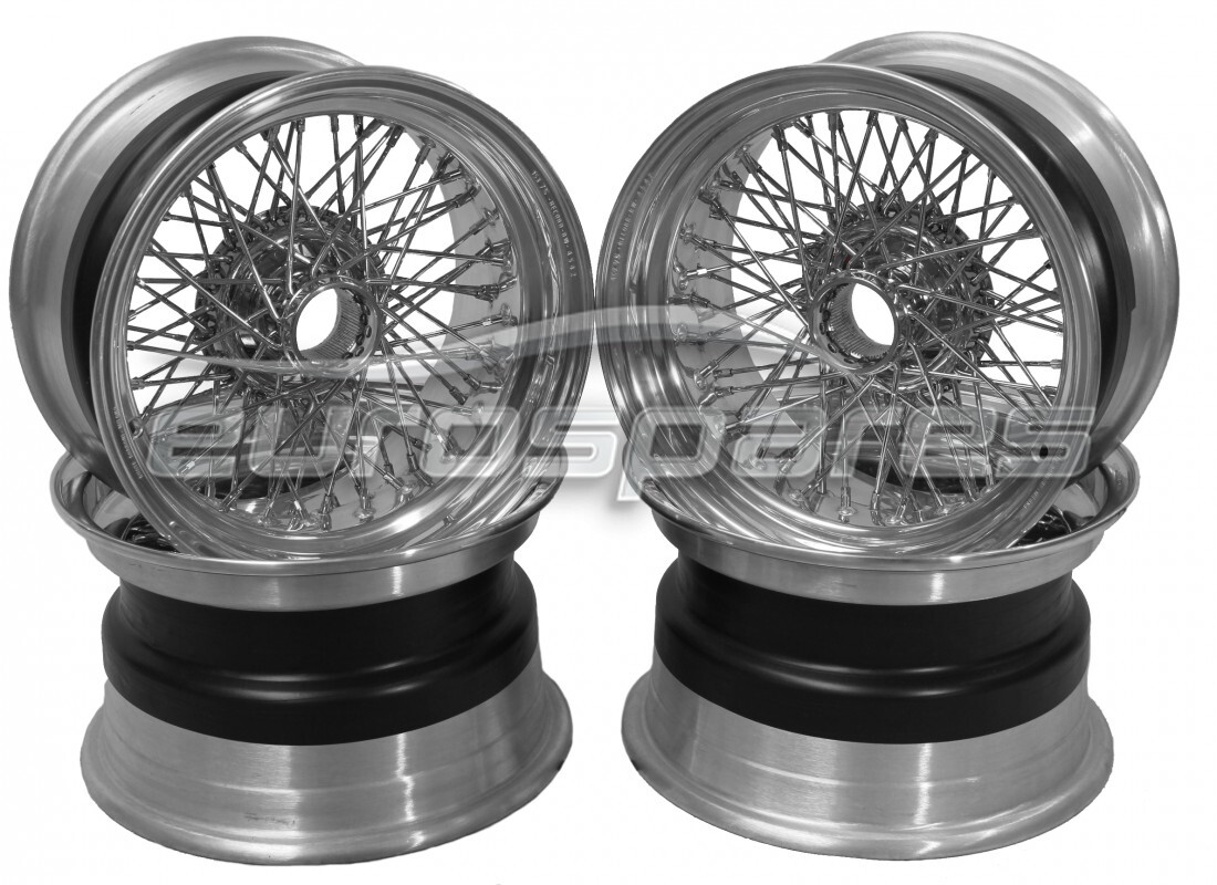 new ferrari borrani wire wheels set 15 x 7.5. part number 700835 (1)