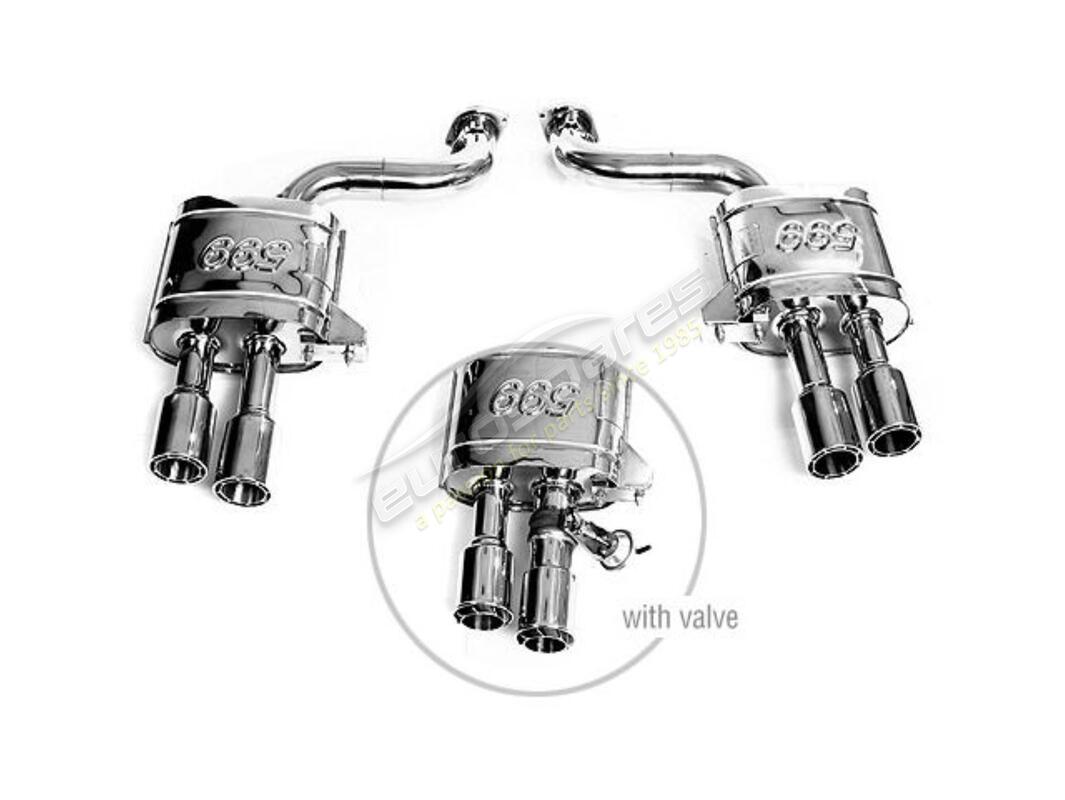 new tubi 599 gtb mufflers kit w valve & mini propella. part number tsfe599c06843a (1)