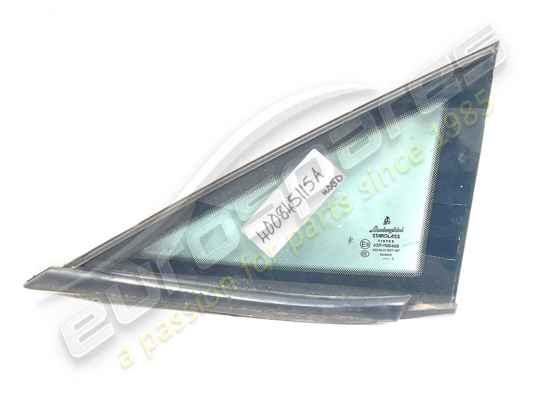 USED Lamborghini TRIANGLE WINDOW . PART NUMBER 400845115A (1)