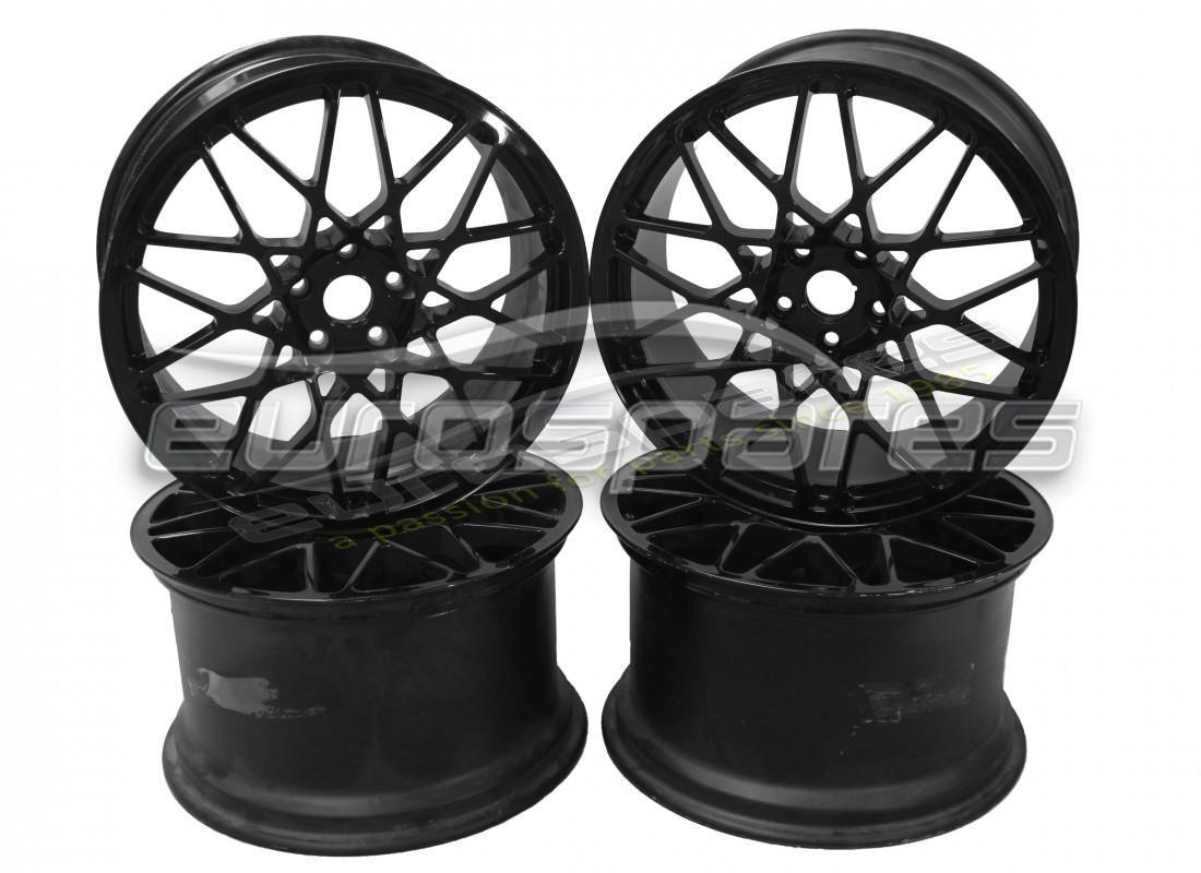 RECONDITIONED Lamborghini KIT CORDELIA SHINY BLACK RIMS . PART NUMBER 0R1400320 (1)