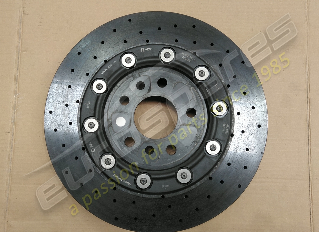 used lamborghini brake disk ceramic. part number 4s0615602a (1)