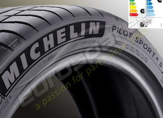 new ferrari michelin rear summer tyre pilot sport 4s, 295-35 zr20 (105y) part number 852449