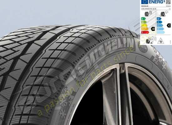 new ferrari michelin rear winter tyre pilot alpin pa4, 285-35 r20 (104w) part number 835902