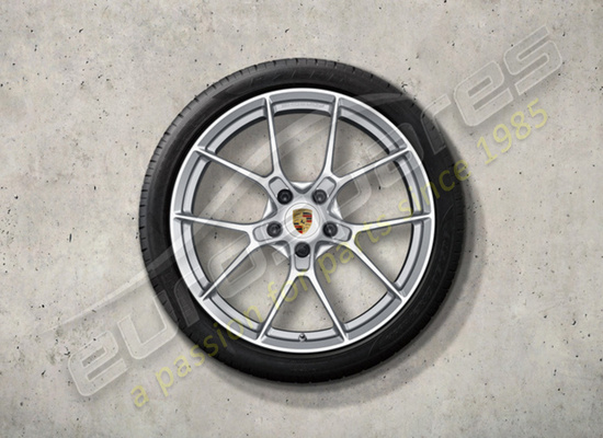 new porsche 20/21-inch 911 carrera lightweight wheel set - brilliant silver. part number 992 044 680 ma