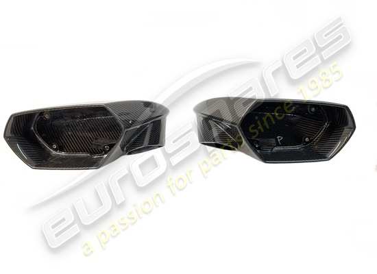 new lamborghini shiny carbon mirror cap kit + screws part number 4t0898820j