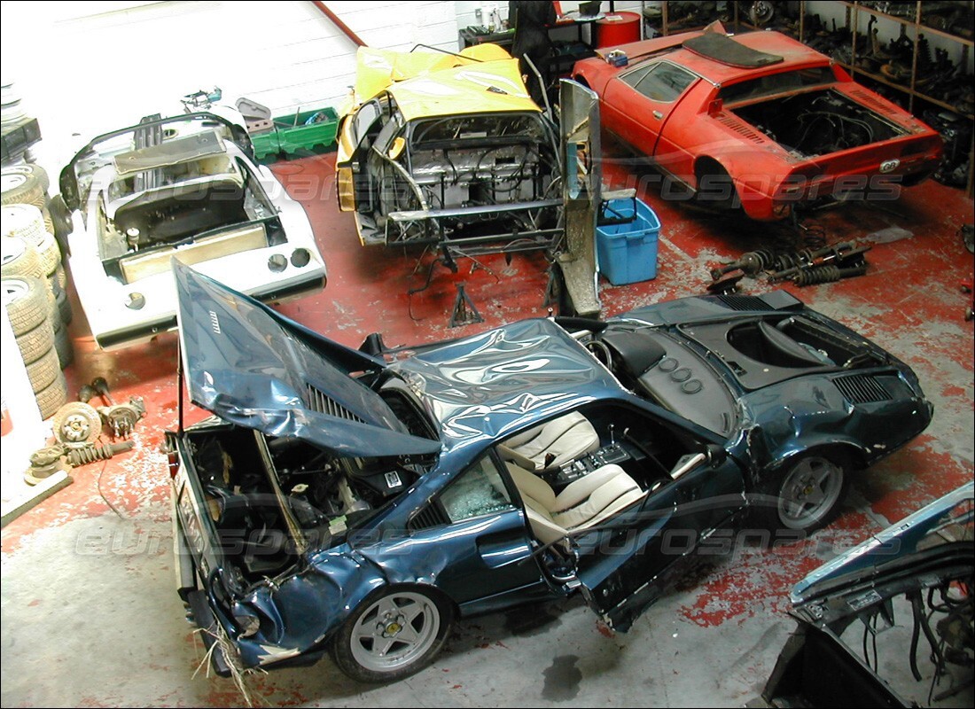 ferrari 308 gtb (1976) with 98,554 kilometers, being prepared for dismantling #9