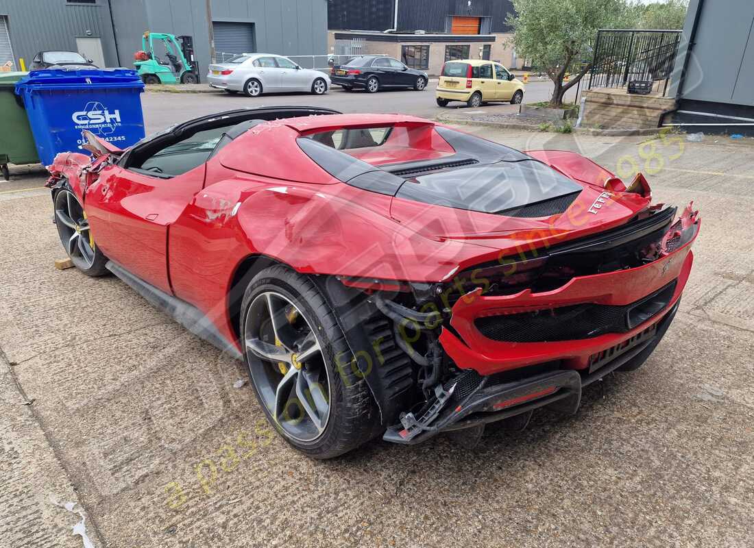 ferrari 296 gts with 2525 miles, being prepared for dismantling #3