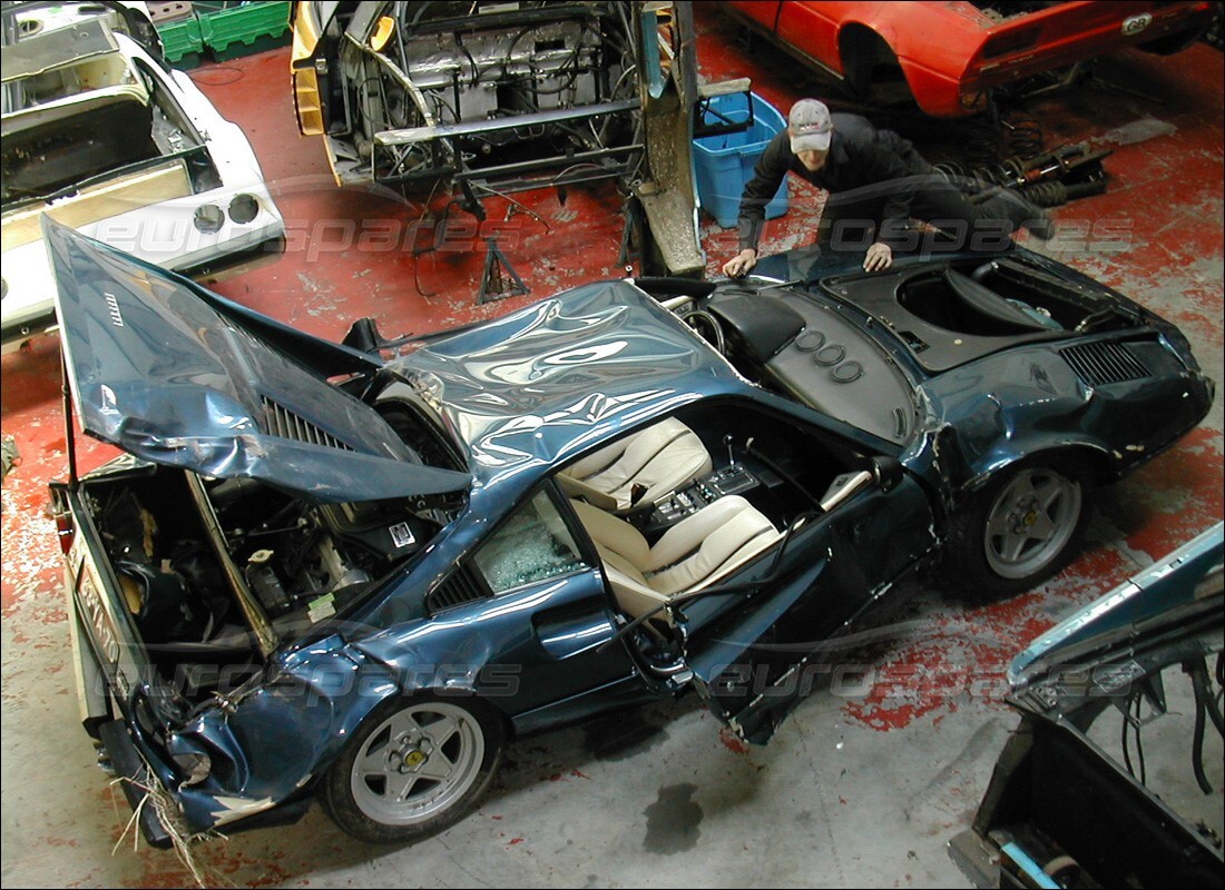 ferrari 308 gtb (1976) with 98,554 kilometers, being prepared for dismantling #5