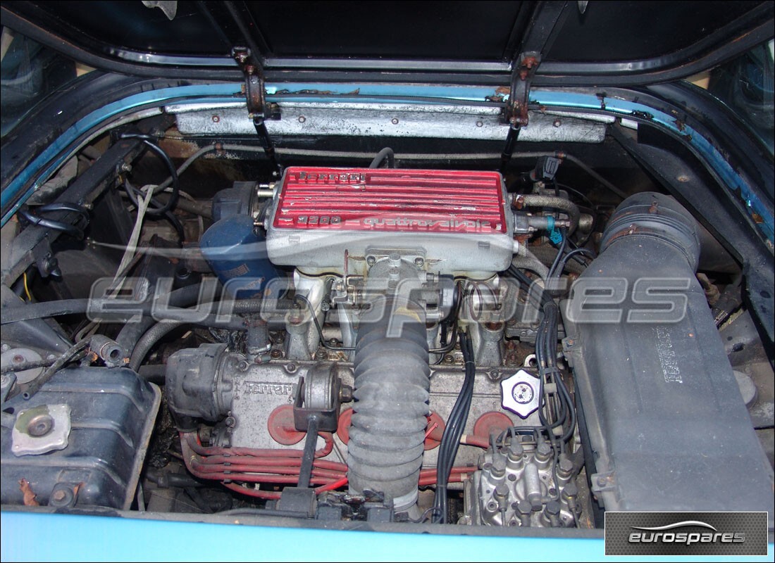 ferrari mondial 3.2 qv (1987) with 72,000 miles, being prepared for dismantling #6