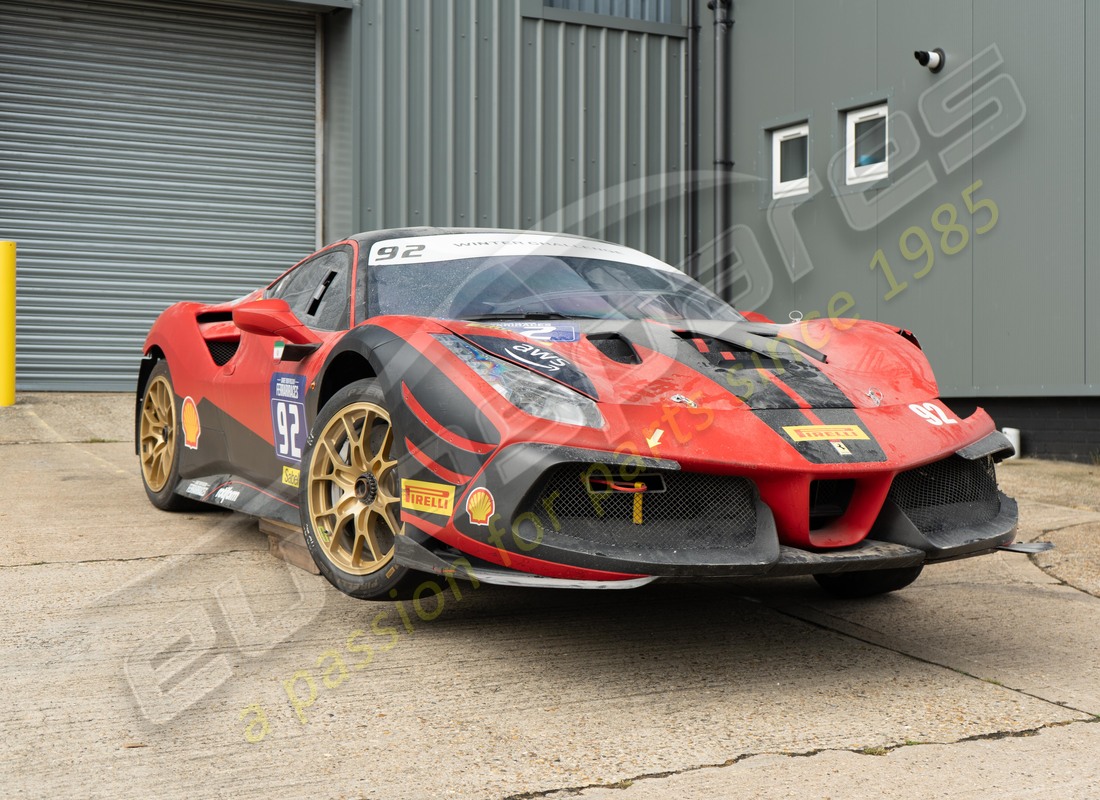 ferrari 488 challenge with 3900km, being prepared for dismantling #7