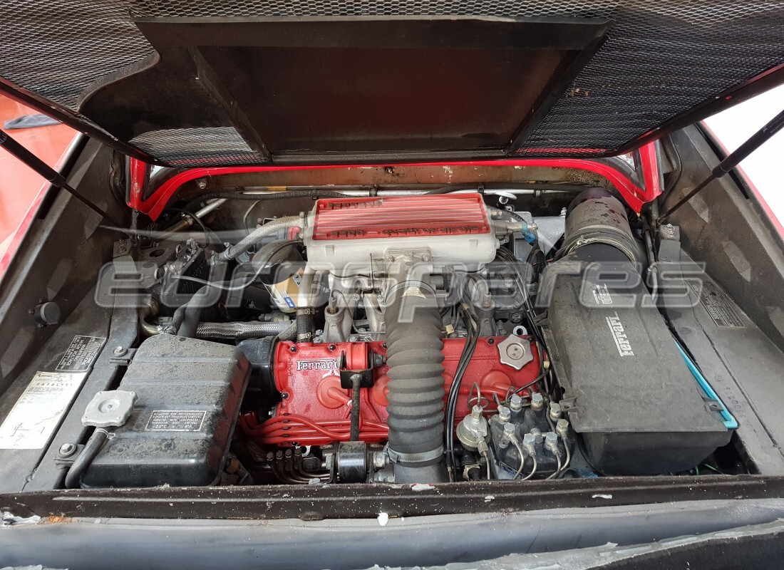 ferrari 328 (1988) with 29,660 kilometers, being prepared for dismantling #8