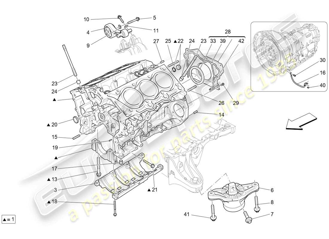 a part diagram from the aston martin db9 (2016) parts catalogue