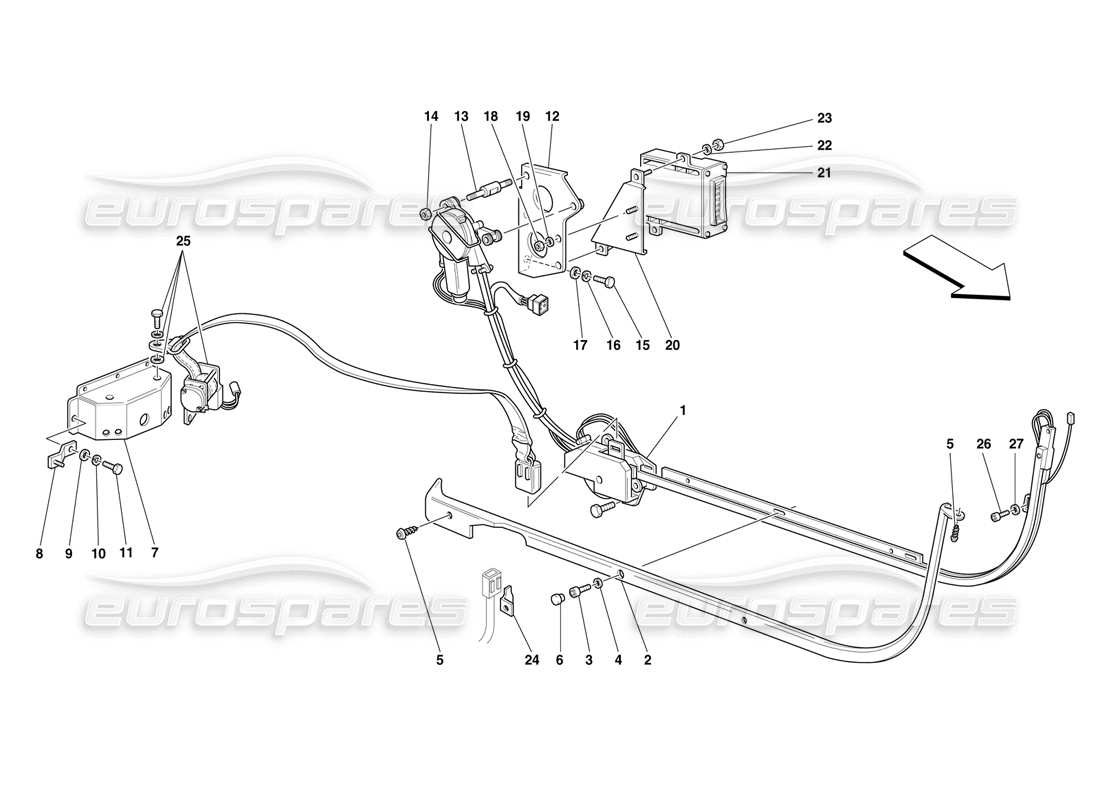 a part diagram from the ferrari f50 parts catalogue