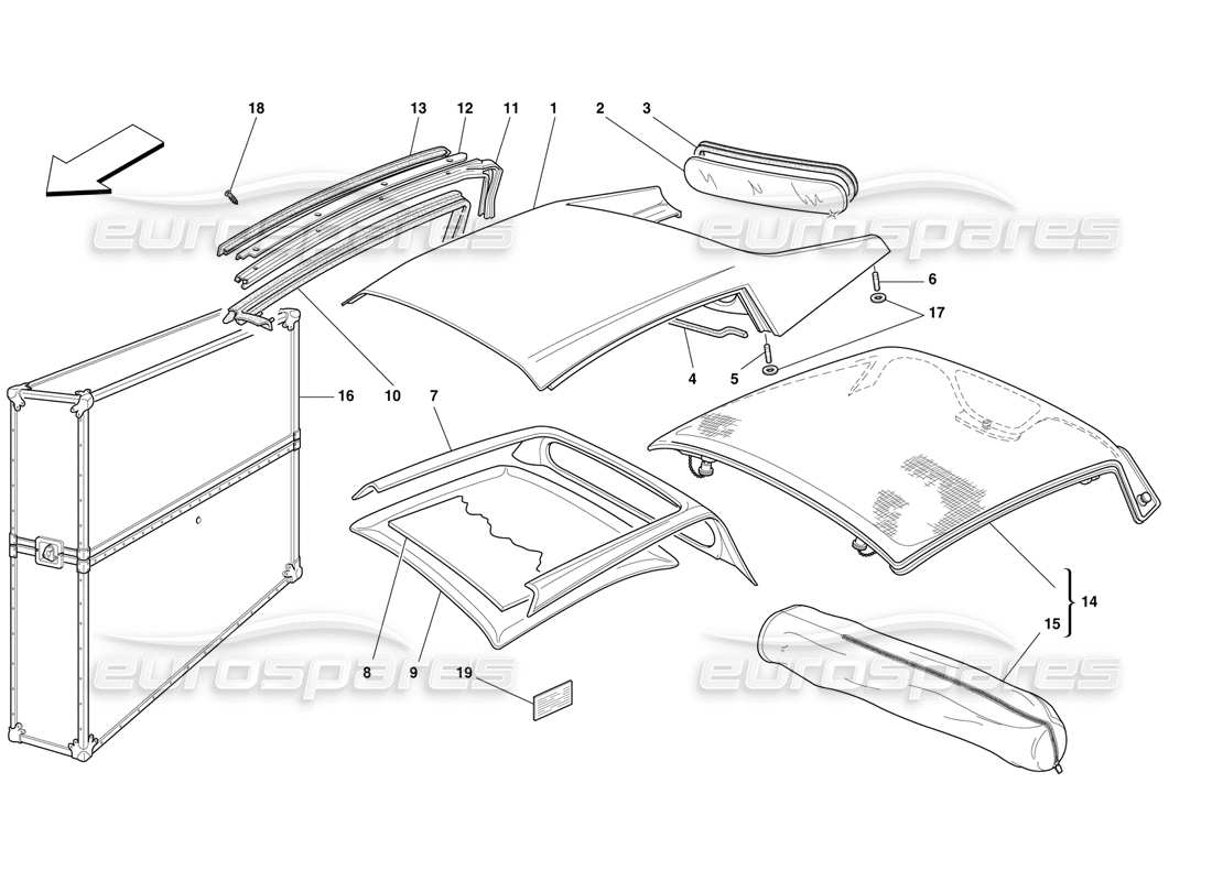 part diagram containing part number 64197200