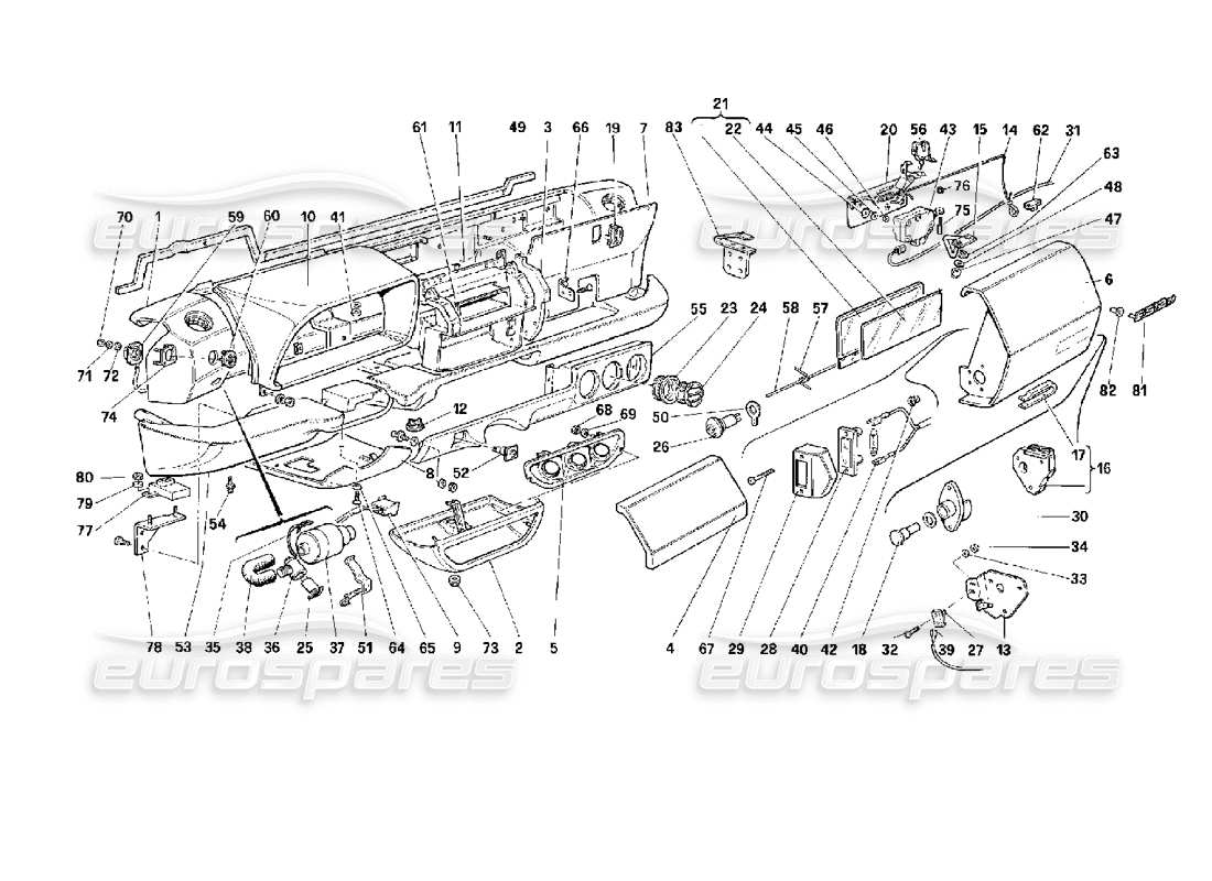 a part diagram from the ferrari 512 parts catalogue