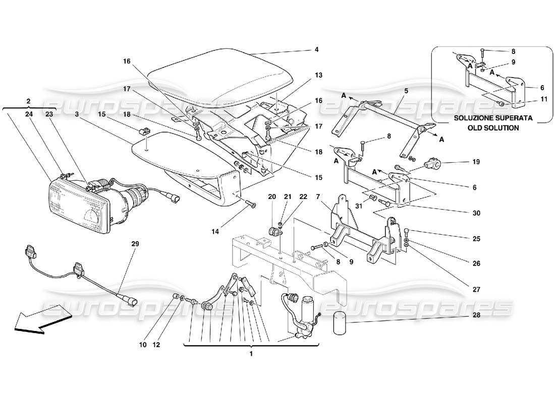 a part diagram from the ferrari 456 parts catalogue