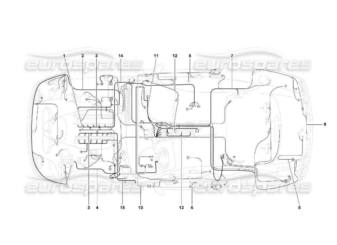 a part diagram from the ferrari 550 parts catalogue