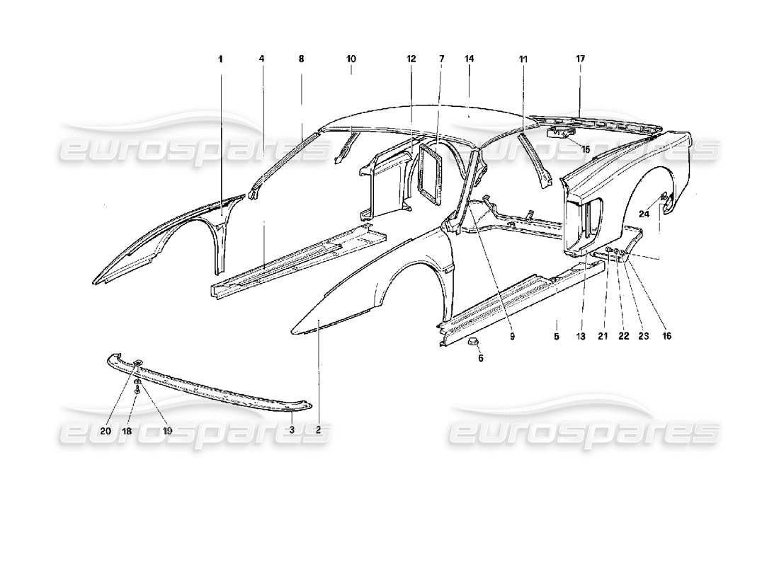 part diagram containing part number 61477300