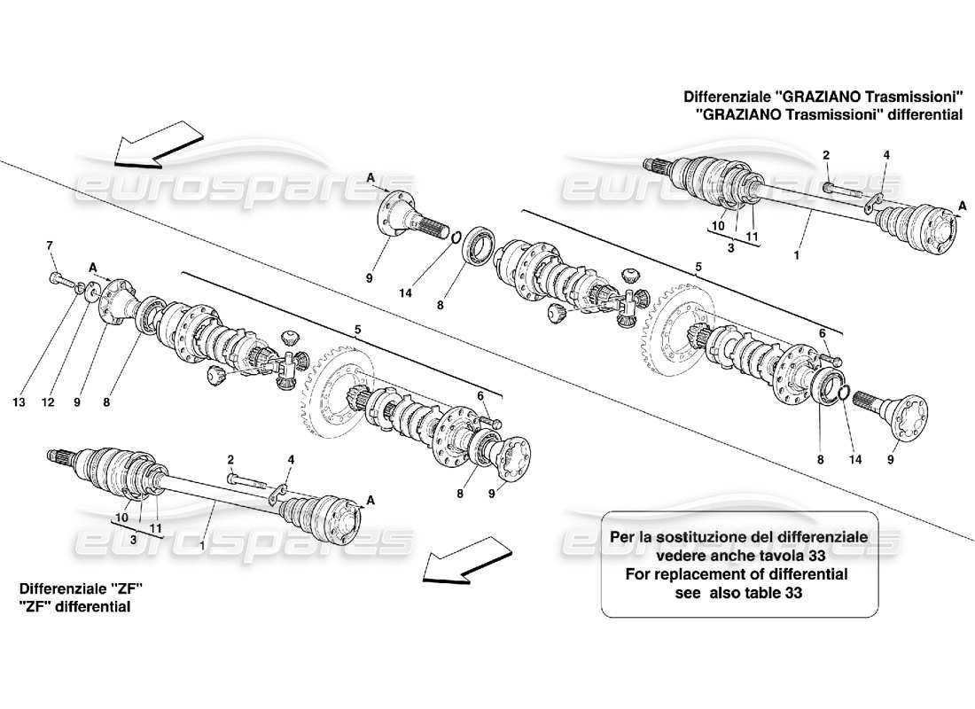 a part diagram from the ferrari 456 parts catalogue