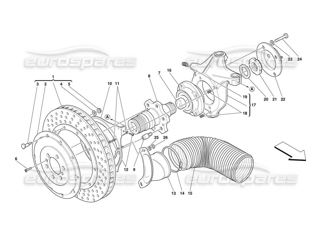 a part diagram from the ferrari f50 parts catalogue