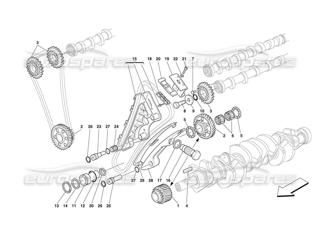 a part diagram from the ferrari f50 parts catalogue