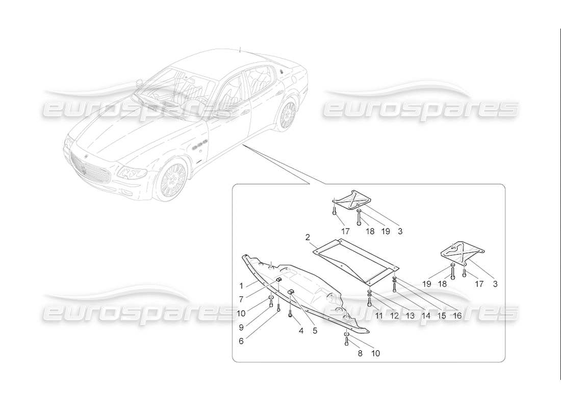 a part diagram from the maserati qtp. (2006) 4.2 f1 parts catalogue