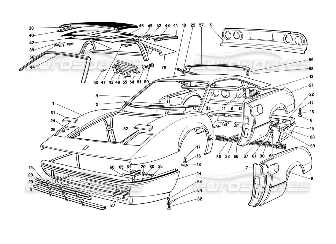 part diagram containing part number 61740410