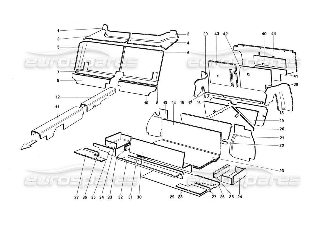 part diagram containing part number 61275300