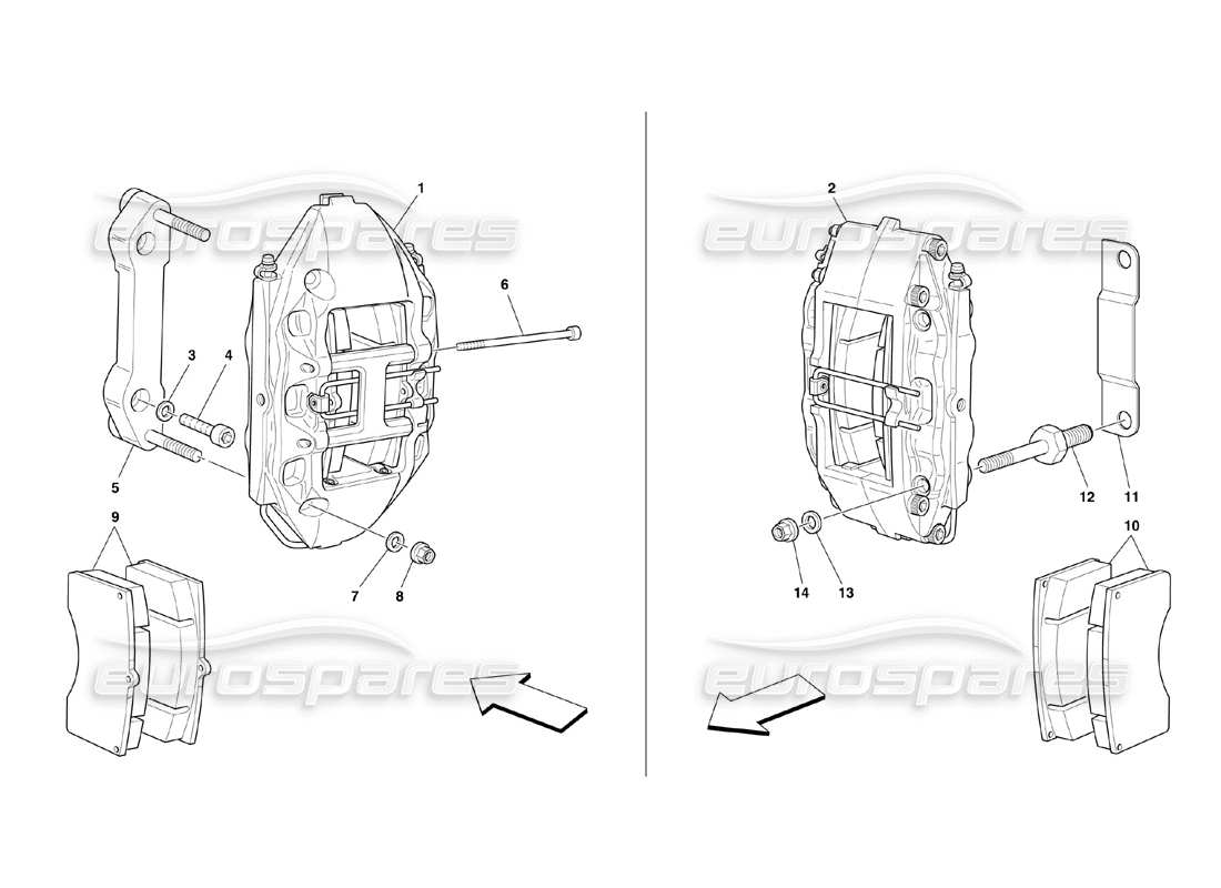 a part diagram from the ferrari 360 challenge (2000) parts catalogue