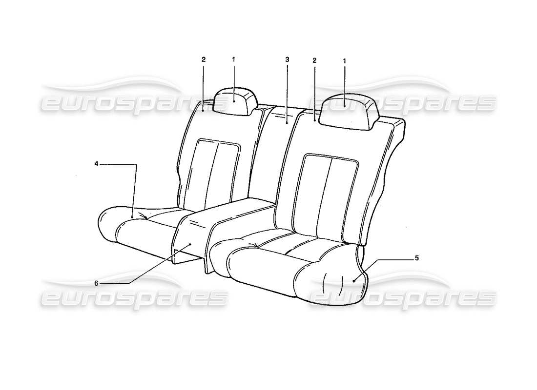 a part diagram from the ferrari 412 parts catalogue