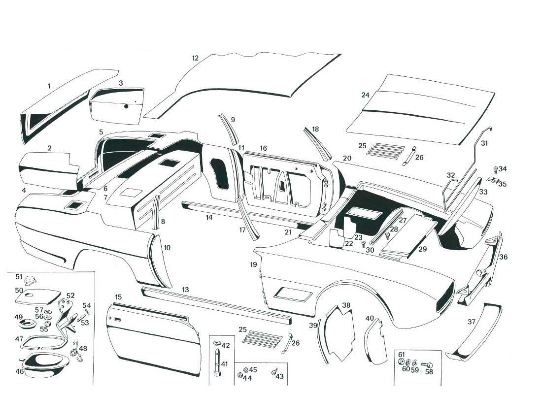 a part diagram from the maserati mexico parts catalogue