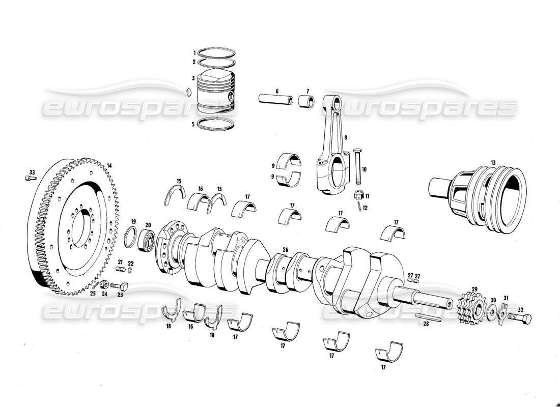 a part diagram from the maserati mexico parts catalogue