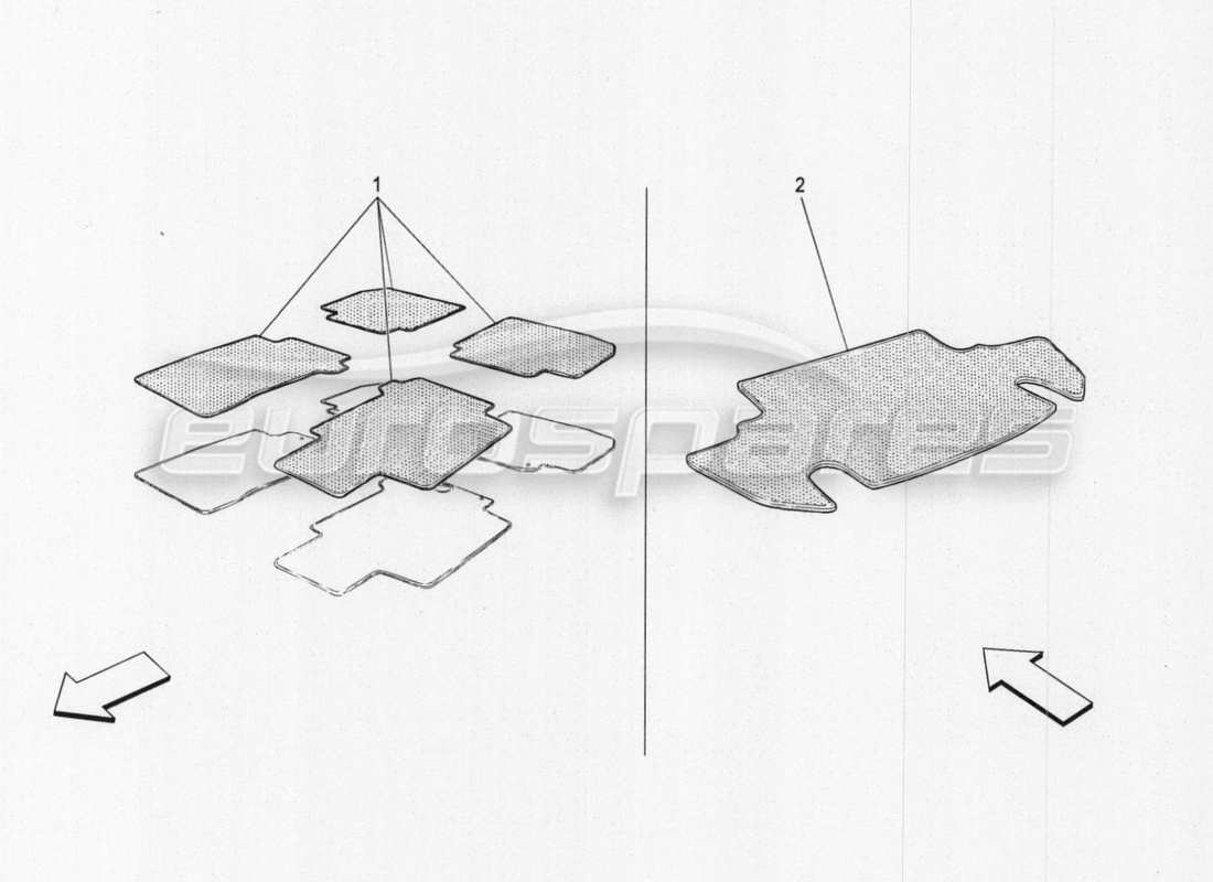 a part diagram from the maserati granturismo special edition parts catalogue