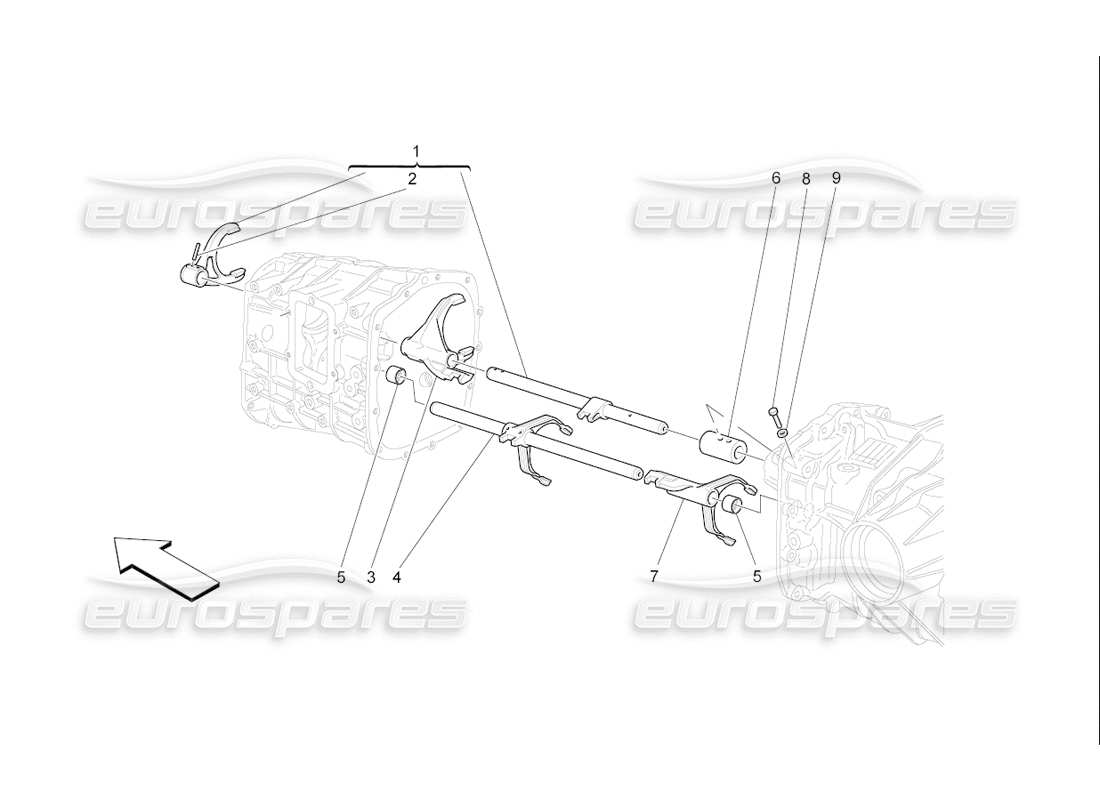 a part diagram from the maserati qtp. (2006) 4.2 f1 parts catalogue