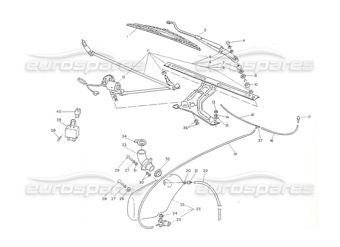 a part diagram from the maserati shamal parts catalogue